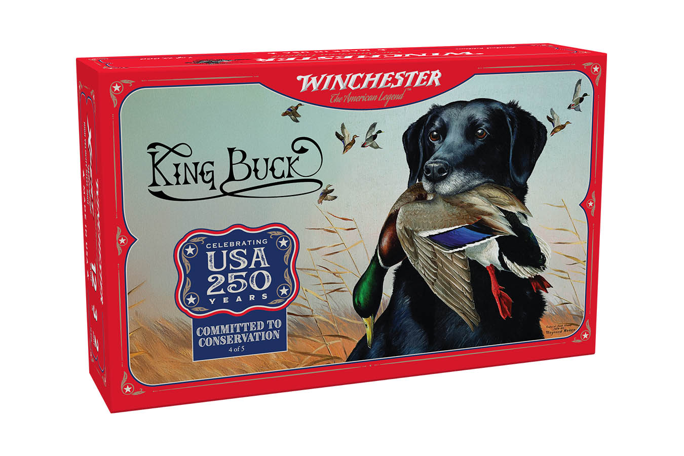 WINCHESTER AMMO 12-Gauge 3 Inch 1 1/8 oz 2 Shot America 250th Anniversary Ed. 